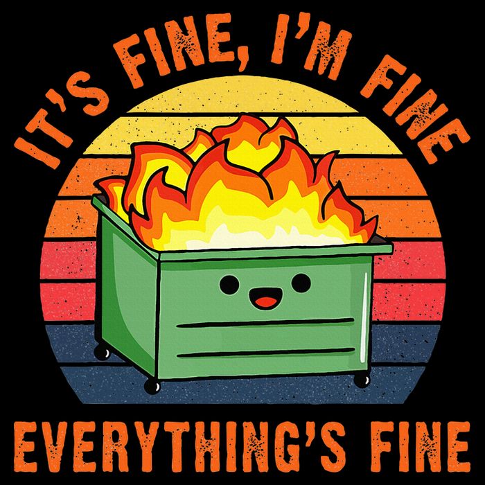 ItS Fine IM FineEverythingS Fine Lil Dumpster Fire Cool Cooling Performance Crew T-Shirt