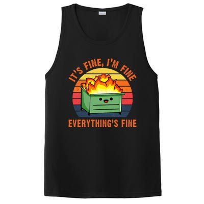 ItS Fine IM FineEverythingS Fine Lil Dumpster Fire Cool PosiCharge Competitor Tank