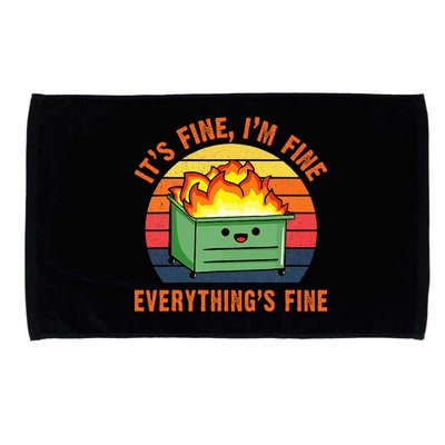 ItS Fine IM FineEverythingS Fine Lil Dumpster Fire Cool Microfiber Hand Towel