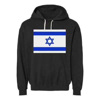 Israeli Flag Israel Jewish Symbol Star Of David Pride Israel Garment-Dyed Fleece Hoodie