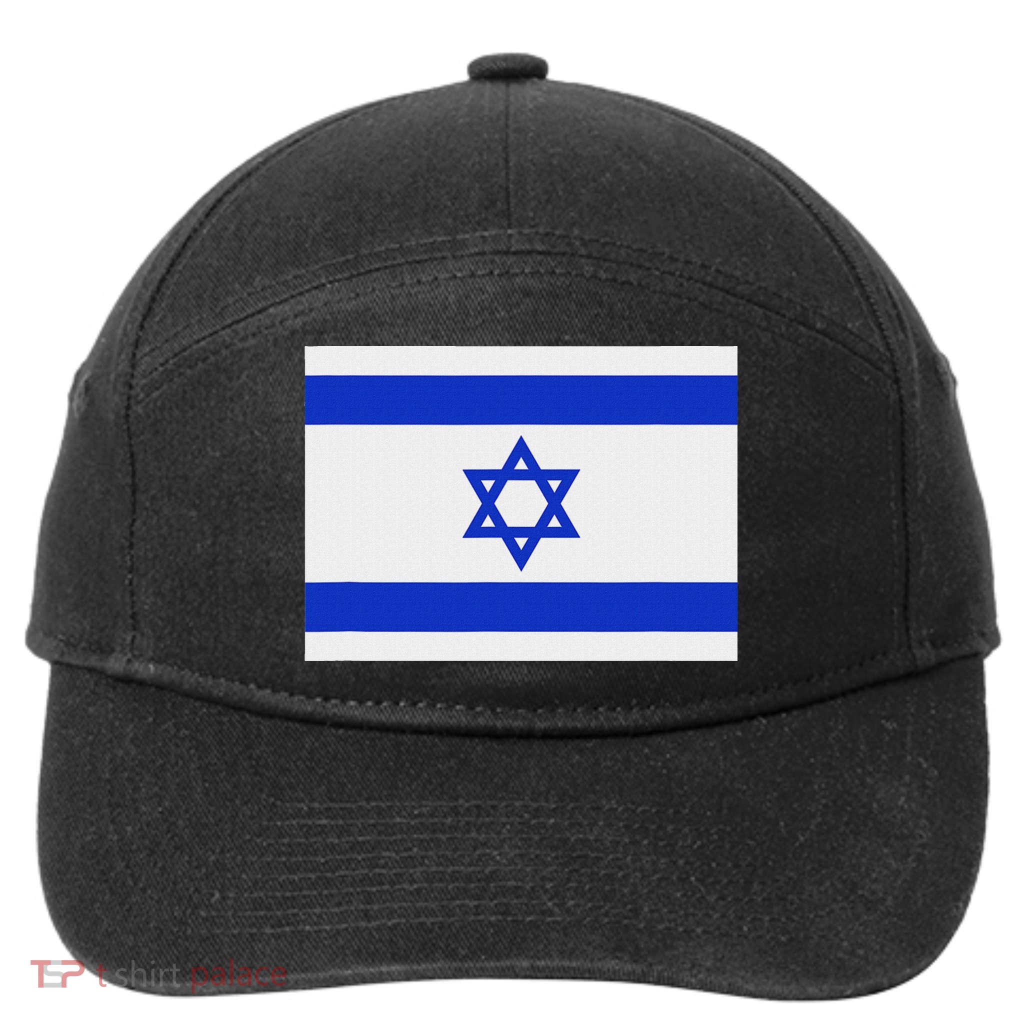 Israeli Flag Israel Jewish Symbol Star Of David Pride Israel 7-Panel Snapback Hat