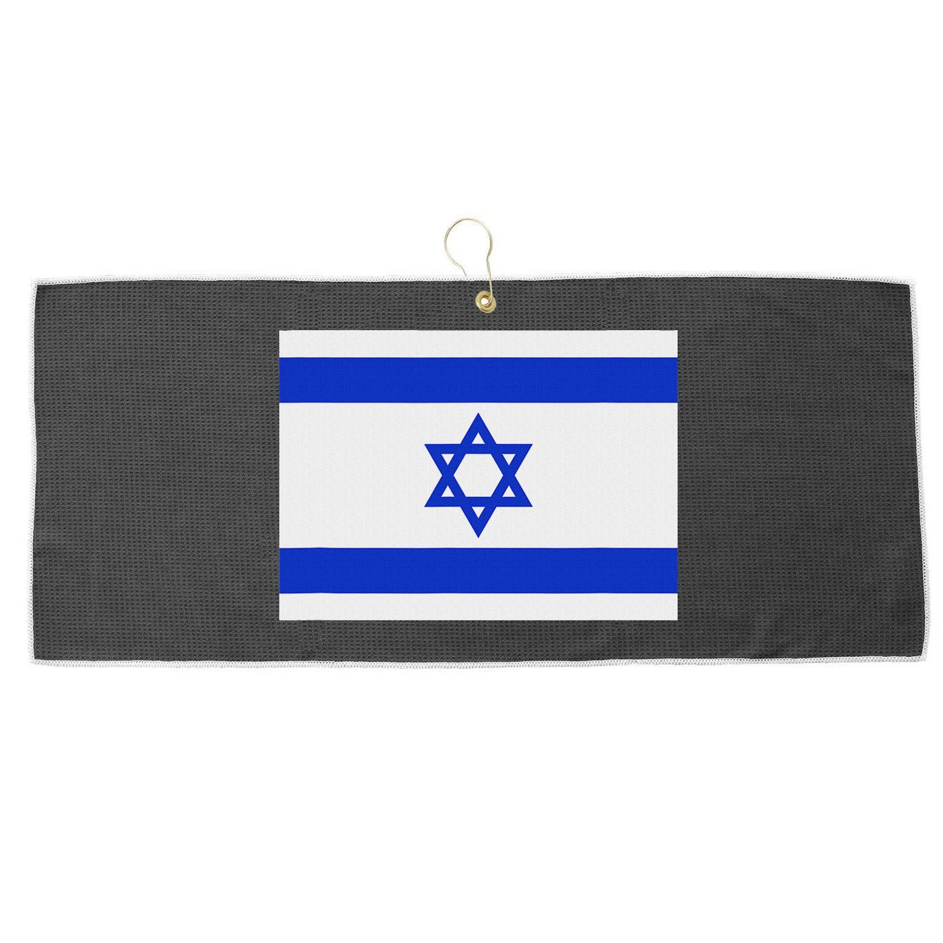 Israeli Flag Israel Jewish Symbol Star Of David Pride Israel Large Microfiber Waffle Golf Towel