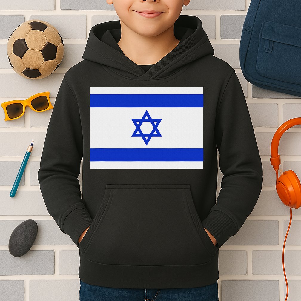 Israeli Flag Israel Jewish Symbol Star Of David Pride Israel Kids Hoodie