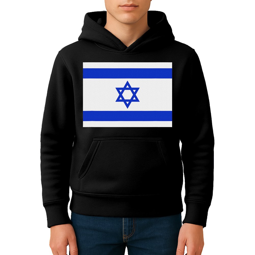 Israeli Flag Israel Jewish Symbol Star Of David Pride Israel Kids Hoodie