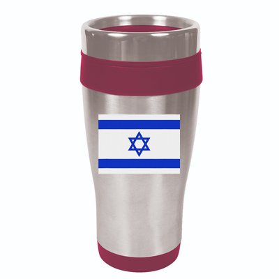 Israeli Flag Israel Jewish Symbol Star Of David Pride Israel 16oz Travel Tumbler