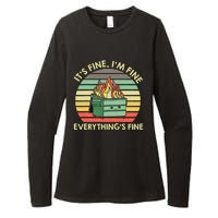 Its Fine Im Fine Everythings Fine Dumpster On Fire Womens CVC Long Sleeve Shirt