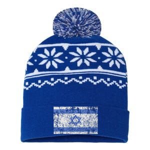 Israeli Flag Israel Jewish Star of David Jerusalem  USA-Made Snowflake Beanie