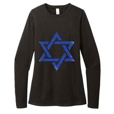 Israeli Flag Israel Jewish Symbol Star of David Pride Israel  Womens CVC Long Sleeve Shirt