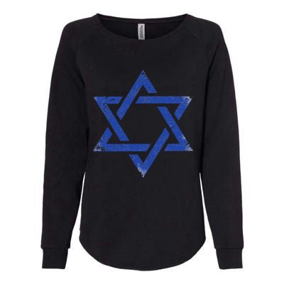 Israeli Flag Israel Jewish Symbol Star of David Pride Israel  Womens California Wash Sweatshirt