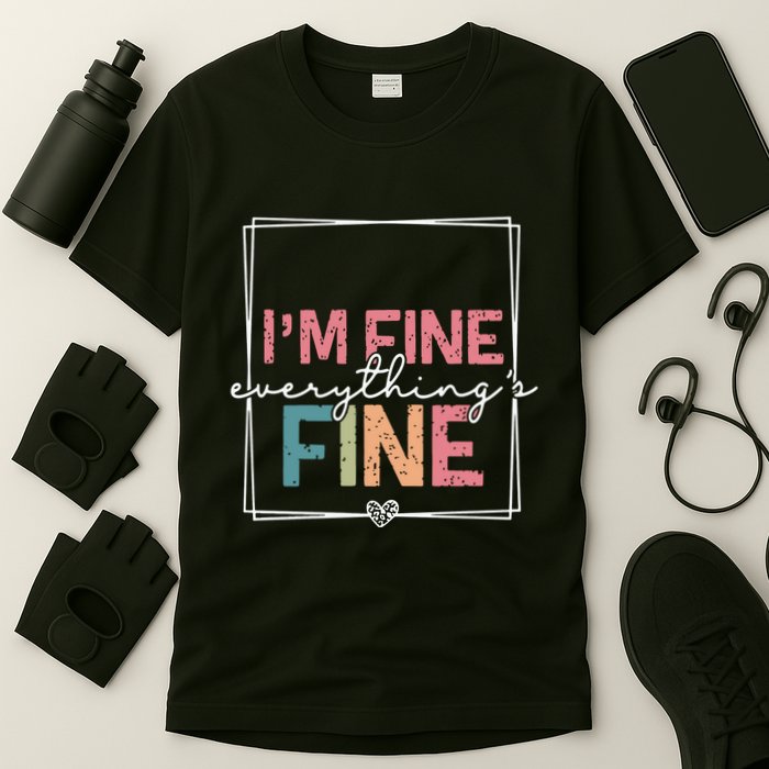 ItS Fine IM Fine Everything Is Fine Introvert T-Shirt