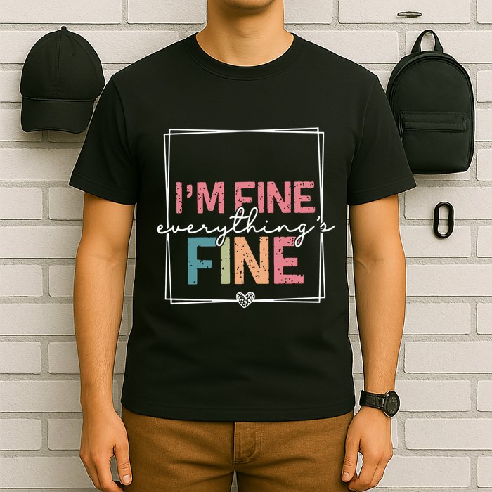 ItS Fine IM Fine Everything Is Fine Introvert T-Shirt