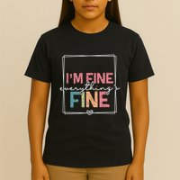 ItS Fine IM Fine Everything Is Fine Introvert T-Shirt
