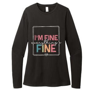 ItS Fine IM Fine Everything Is Fine Introvert Womens CVC Long Sleeve Shirt