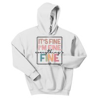 ItS Fine IM Fine Everything Is Fine Introvert Kids Hoodie