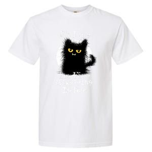 ItS Fine IM Fine Everything Is Fine Fuzzy Cat Black Cat Great Gift Garment-Dyed Heavyweight T-Shirt