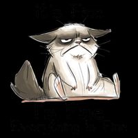 It's Fine I'm Fine Everything Is Fine Angry Cat Funny Quote Impact Tech Backpack