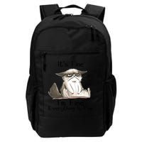 It's Fine I'm Fine Everything Is Fine Angry Cat Funny Quote Daily Commute Backpack