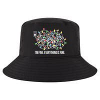 It's Fine I'm Fine Everything Is Fine Funny Christmas Lights Cool Comfort Performance Bucket Hat
