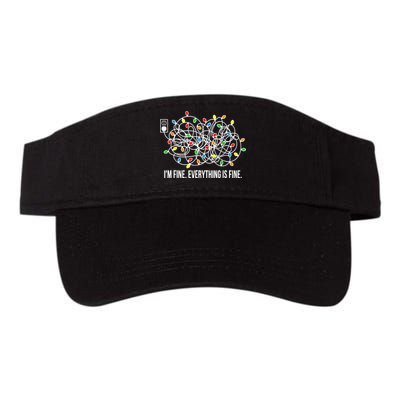 It's Fine I'm Fine Everything Is Fine Funny Christmas Lights Visor