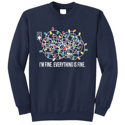 It's Fine I'm Fine Everything Is Fine Funny Christmas Lights Sweatshirt