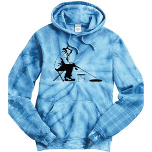 Ice Fishing Ice Fisher Tie Dye Hoodie