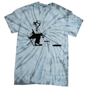 Ice Fishing Ice Fisher Tie-Dye T-Shirt