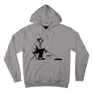 Ice Fishing Ice Fisher Tall Hoodie