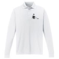 Ice Fishing Ice Fisher Performance Long Sleeve Polo