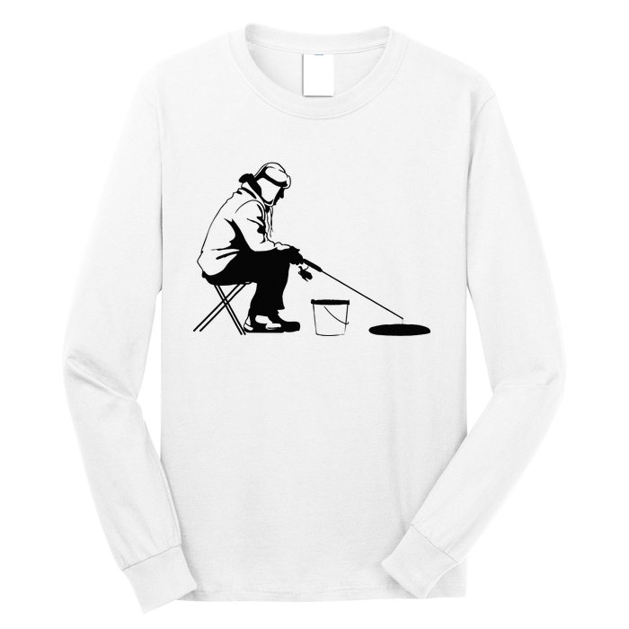 Ice Fishing Ice Fisher Long Sleeve Shirt