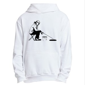 Ice Fishing Ice Fisher Urban Pullover Hoodie