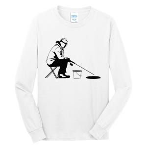 Ice Fishing Ice Fisher Tall Long Sleeve T-Shirt