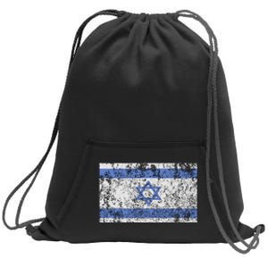 Israeli Flag Israel Jewish Star of David Jerusalem Sweatshirt Cinch Pack Bag