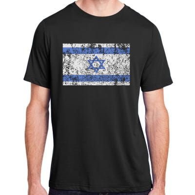 Israeli Flag Israel Jewish Star of David Jerusalem Adult ChromaSoft Performance T-Shirt