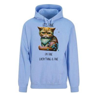 Its Fine Im Fine Everything Is Fine Unisex Surf Hoodie