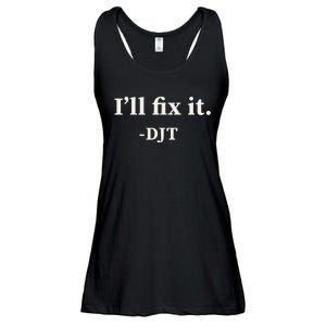 ILl Fix It Trump 2024 Win Victory Winner Trump Quote Ladies Essential Flowy Tank