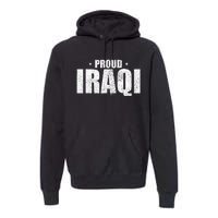 Iraqi Funny Iraq Flag Retro Country Premium Hoodie