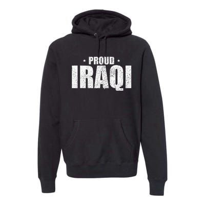 Iraqi Funny Iraq Flag Retro Country Premium Hoodie