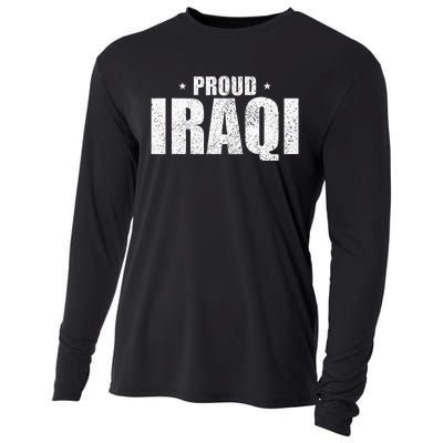 Iraqi Funny Iraq Flag Retro Country Cooling Performance Long Sleeve Crew