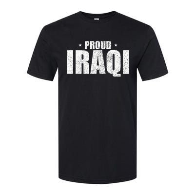 Iraqi Funny Iraq Flag Retro Country Softstyle CVC T-Shirt