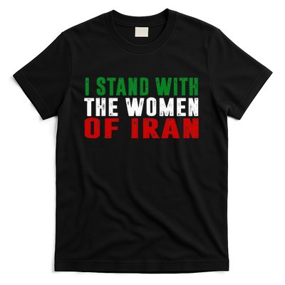 Iranian Flag  I stand with the Wo of Iran  T-Shirt