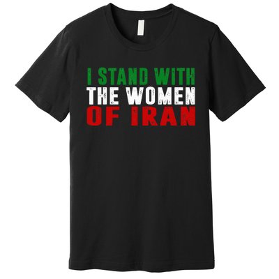 Iranian Flag  I stand with the Wo of Iran  Premium T-Shirt