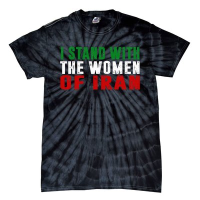 Iranian Flag  I stand with the Wo of Iran  Tie-Dye T-Shirt