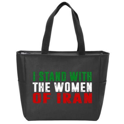 Iranian Flag  I stand with the Wo of Iran  Zip Tote Bag