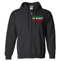 Iranian Flag  I stand with the Wo of Iran  Full Zip Hoodie