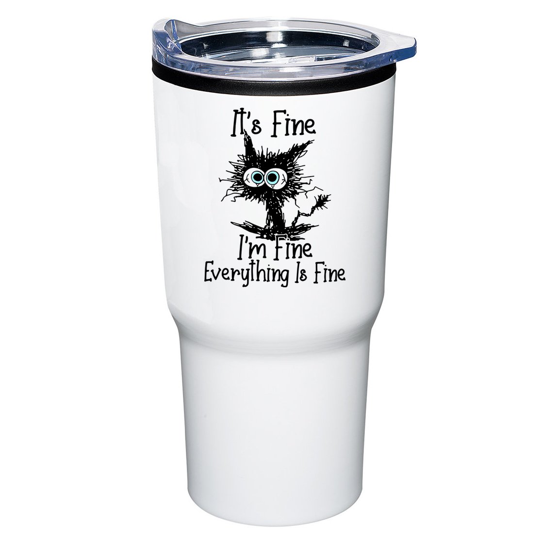 It's Fine I'm Fine Everything Fine Cat Cute Cat Tumbler