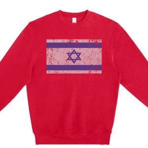 Israeli Flag Israel Jewish I Stand With Israel Premium Crewneck Sweatshirt