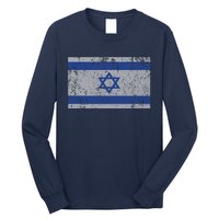 Israeli Flag Israel Jewish I Stand With Israel Long Sleeve Shirt