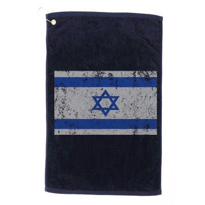 Israeli Flag Israel Jewish I Stand With Israel Platinum Collection Golf Towel