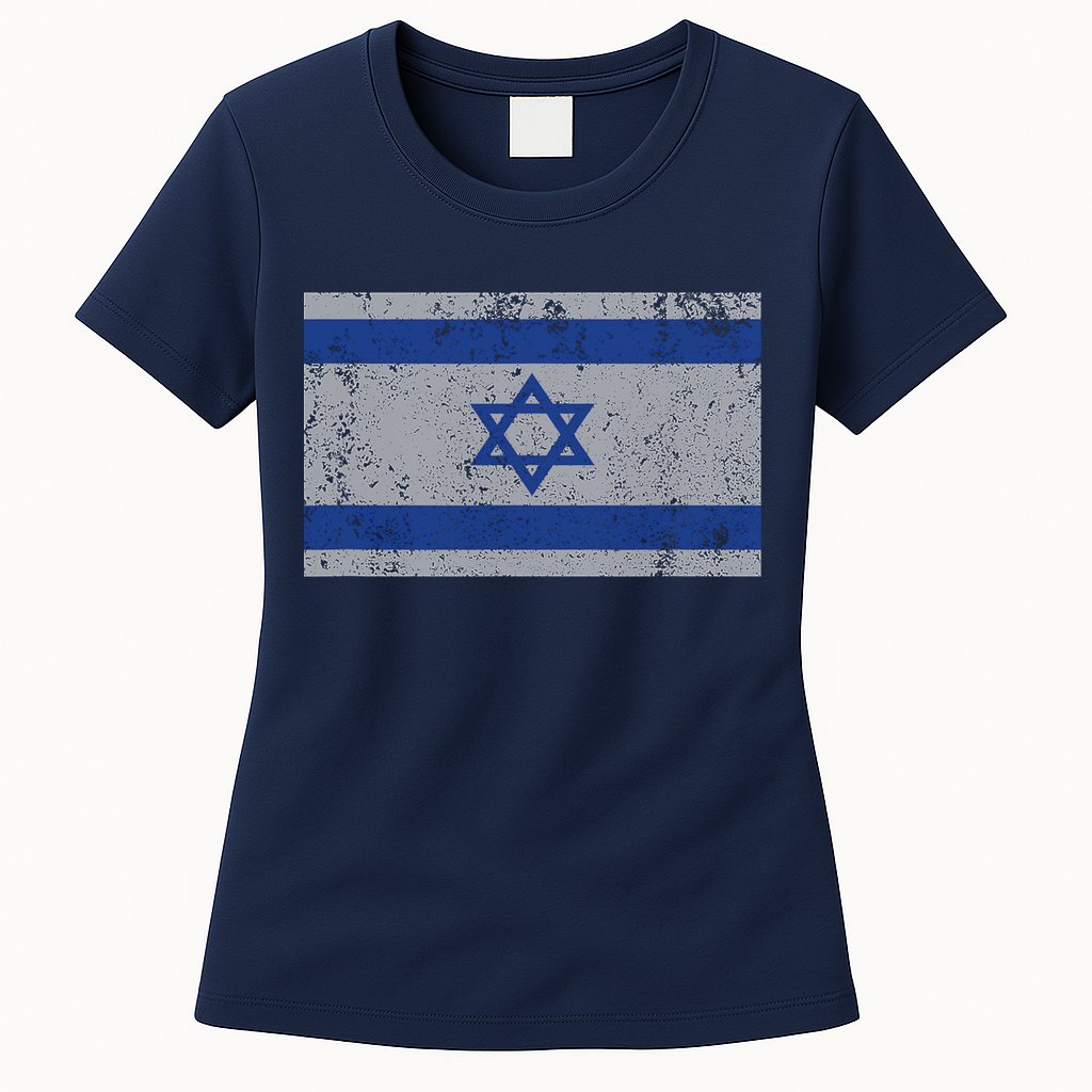 Israeli Flag Israel Jewish I Stand With Israel Womens T-Shirt
