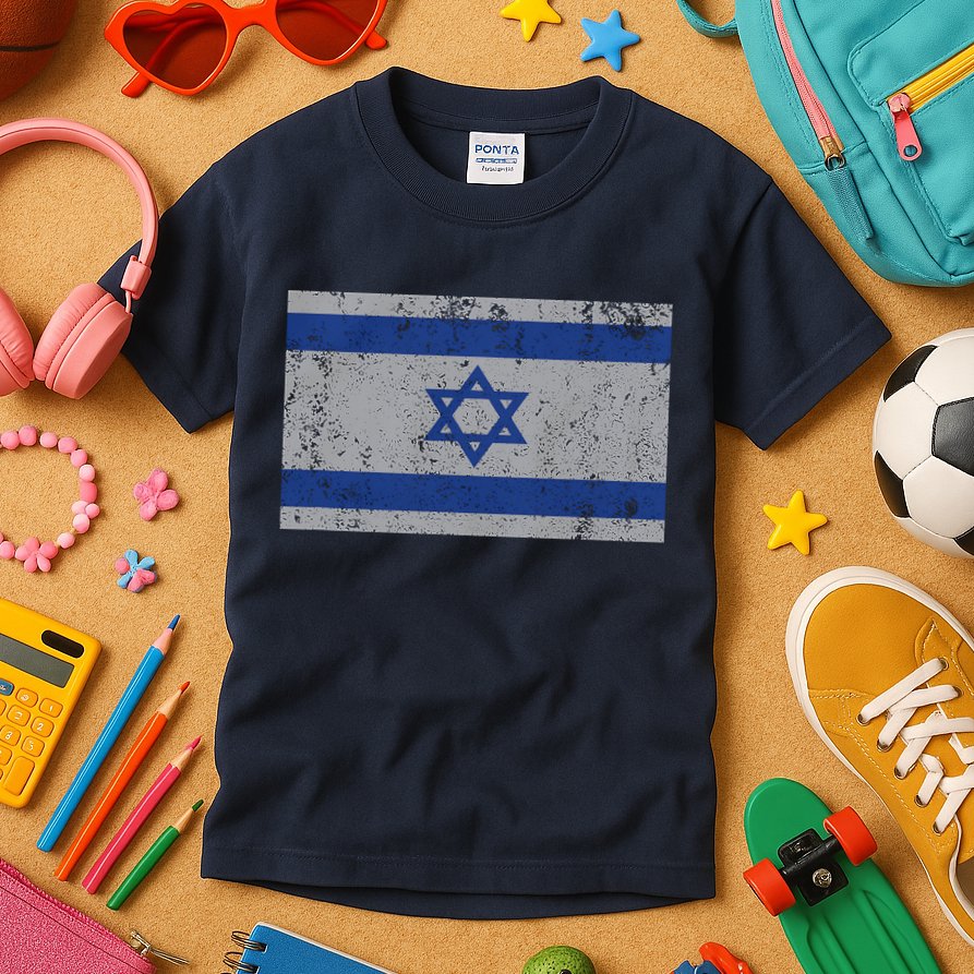 Israeli Flag Israel Jewish I Stand With Israel Kids T-Shirt
